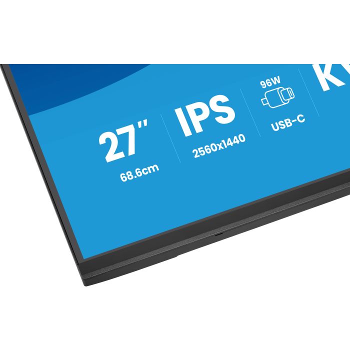 iiyama Monitor ProLite XB2797QSNP-B1 27" IPS-panel, 2560x1440 75Hz1ms, 350cd/m², EyeComfort, USB-C Dock, USB-C, KVM, HDMI, DP