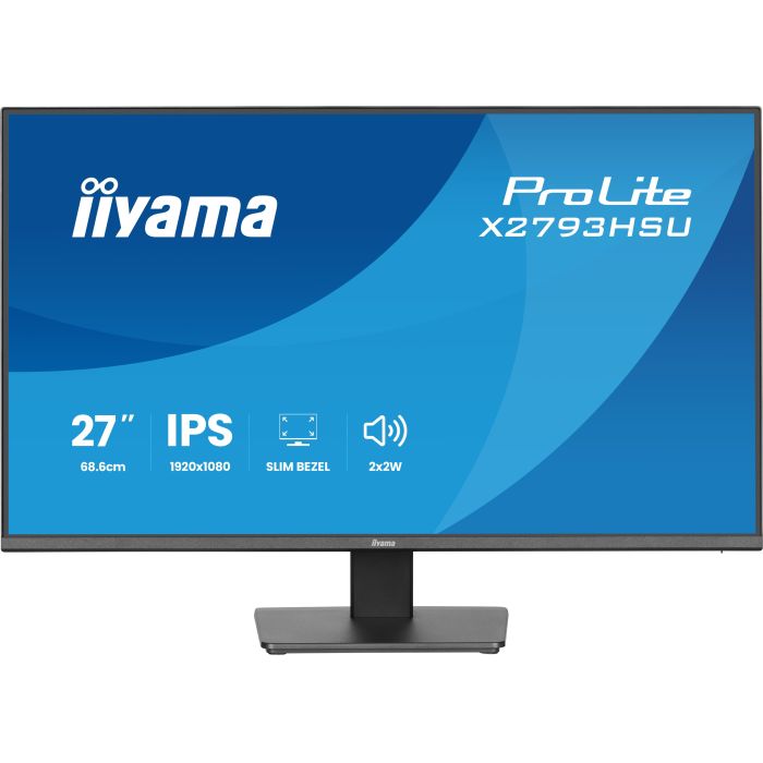 iiyama Monitor ProLite X2793HSU-B1 27" IPS-panel, 1920x1080 120Hz1ms, 350cd/m², 1500:1, HDMI, DP