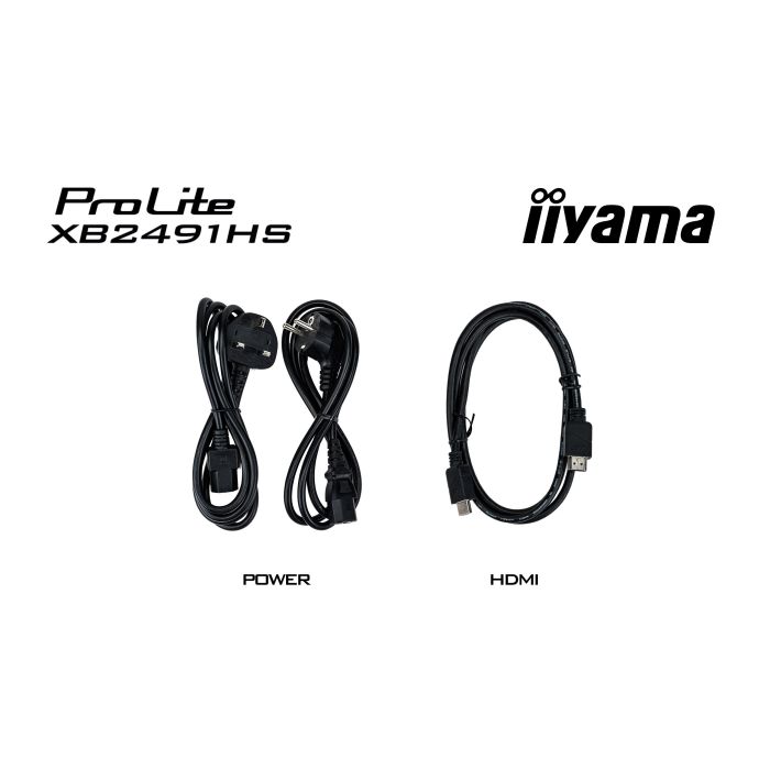 iiyama Monitor ProLite XB2491HS-B1 24" IPS-panel, 1920x1080 120Hz1ms, 350cd/m², 15mcHeight Adj. Stand, HDMI, DP
