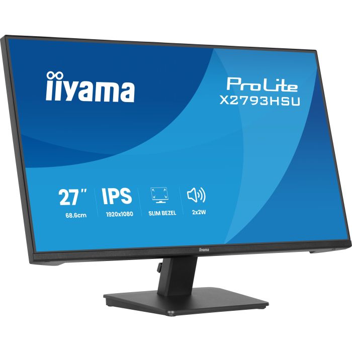 iiyama Monitor ProLite X2793HSU-B1 27" IPS-panel, 1920x1080 120Hz1ms, 350cd/m², 1500:1, HDMI, DP