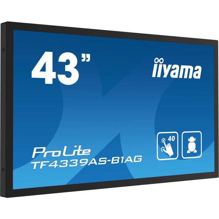 iiyama ProLite TF4339AS-B1AG 43" Touch Screen, 3840x2160, 435cd/m², 24/7, iiSignage², 2x HDMI, DP, AntiGlare, VESA 200x200