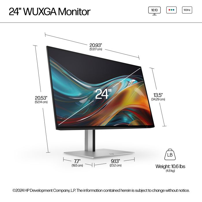 HP S7 PRO 724PN 24 ZOLL 16:10/1920X1200 IPS 350CD 1500:1 5MS