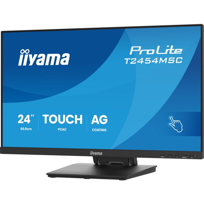 iiyama ProLite Touch Screen T2454MSC-B3AG 24" IPS FHD, 1920x1080, 300cd/m², HDMI, DP, Speakers, Double Hinge stand, 10P Touch, Anti Glare