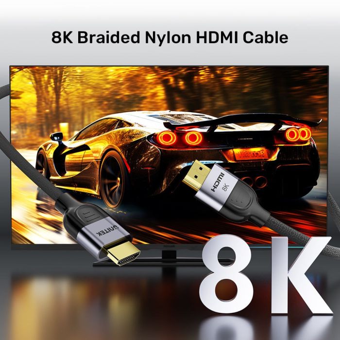 UNITEK KABEL HDMI 2.1 8K LUX OPLOT 5M