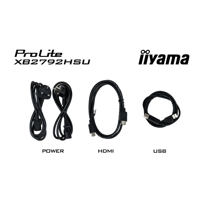 iiyama Monitor ProLite XB2792HSU-B1 27" IPS 4-side slim, 1920x1080 120Hz3ms, 300cd/m², 15cmHeightAdj.Stand, Green Choice, HDMI, DP