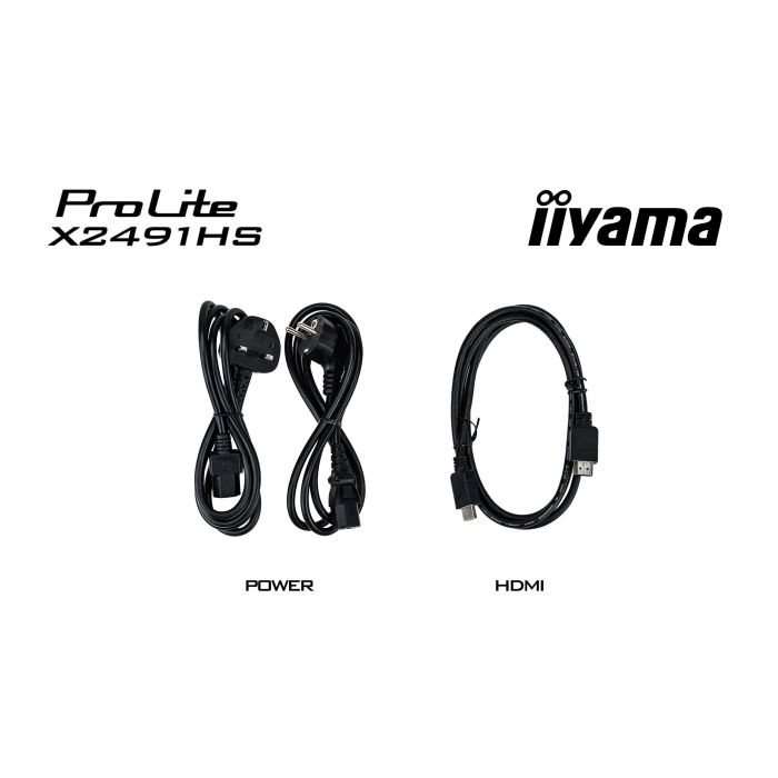 iiyama Monitor ProLite X2491HS-B1 24" IPS-panel, 1920x1080 120Hz1ms, 350cd/m², HDMI, DP