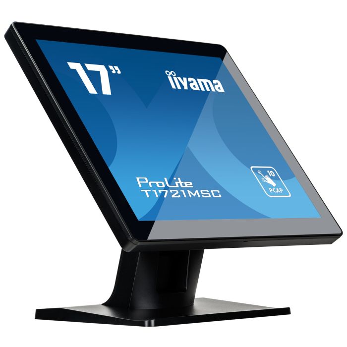 iiyama ProLite Touch Screen T1721MSC-B2 17" TN-panel, 1280x1024, 230cd/m², VGA, HDMI, Speakers, PCAP Bezel Free Front, 10P Touch