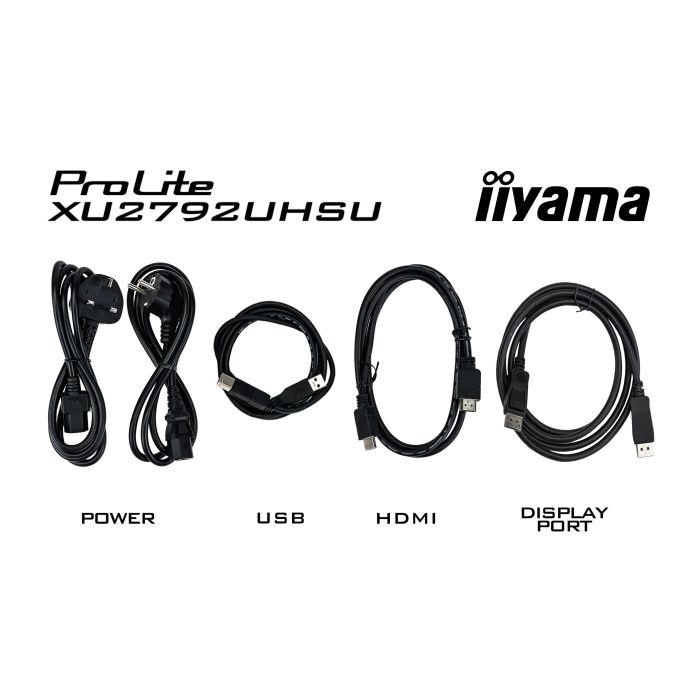 iiyama Monitor ProLite XU2792UHSU-B6 27" IPS-panel, 3840x2160 UHD 60Hz4ms, 350cd/m², HDMI, DP