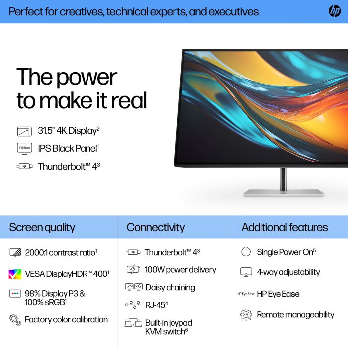 HP S7 PRO 732PK 4K 31.5 ZOLL/3840X2160 IPS 400CD 2000:1 5MS