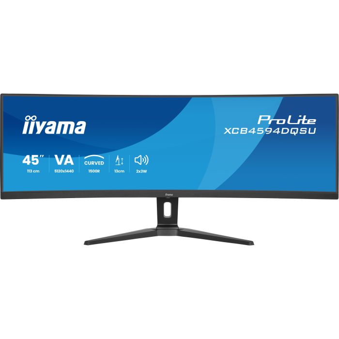 iiyama Monitor ProLite XCB4594DQSU-B1 44,5" UW Curved VA-panel, DQHD 5120x1440 75Hz2ms, 450cd/m², 2xHDMI, 2xDP