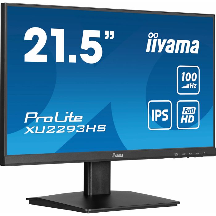 iiyama Monitor ProLite XU2293HS-B6 21,5" IPS-panel, 1920x1080 100Hz, 300cd/m², Speakers, HDMI, DP, 1ms MPRT