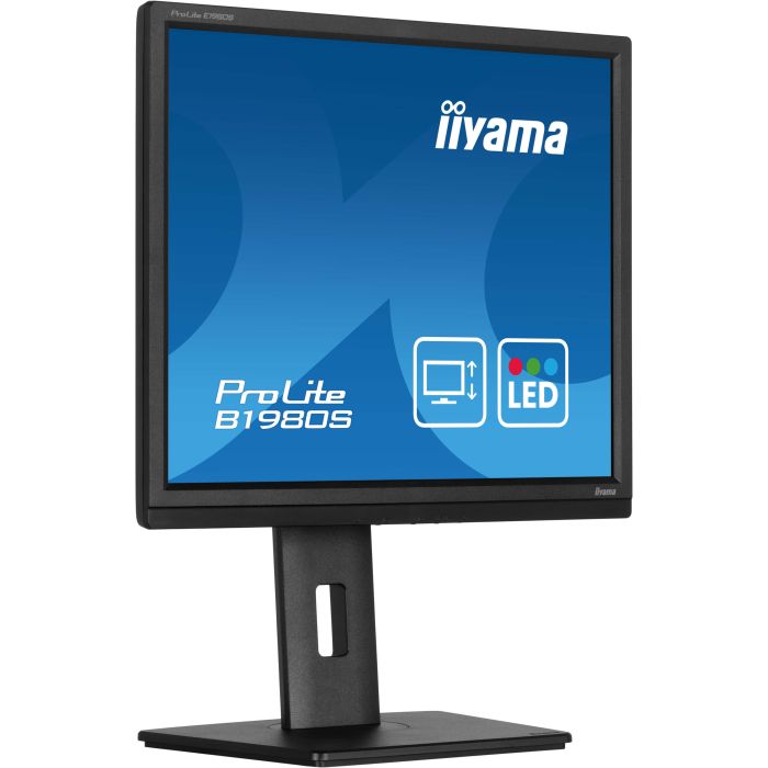 iiyama Monitor ProLite B1980S-B1 19" TN-panel, 1280x1024, 250cd/m², 13cm Height Adj. Stand, HDMI, DP