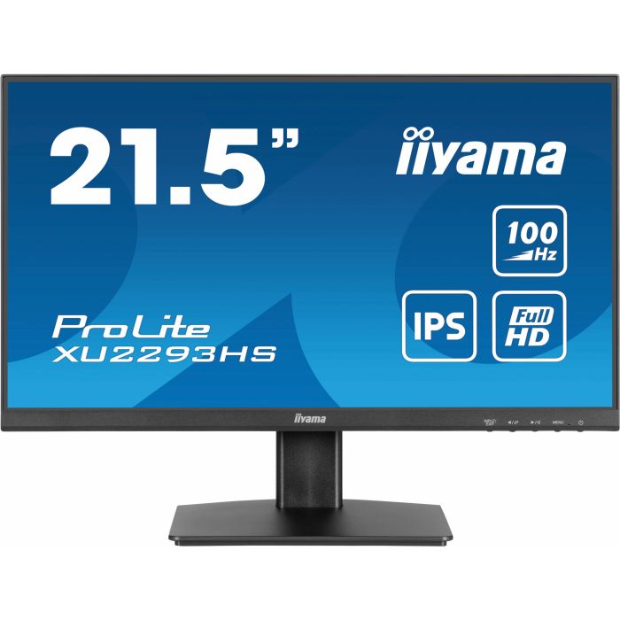 iiyama Monitor ProLite XU2293HS-B6 21,5" IPS-panel, 1920x1080 100Hz, 300cd/m², Speakers, HDMI, DP, 1ms MPRT