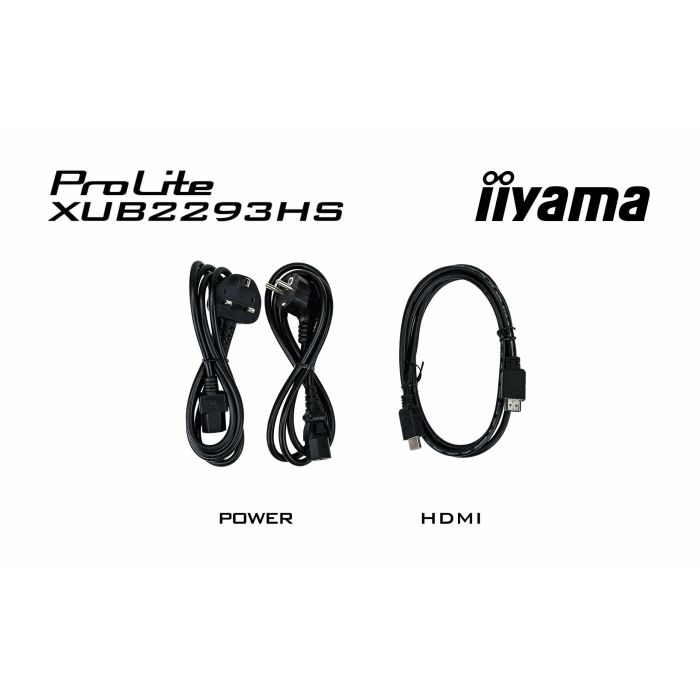 iiyama Monitor ProLite XUB2293HS-B6 21,5" IPS-panel, 1920x10808 100Hz1ms, 300cd/m², Speakers, HDMI, DP, HAS FlickerFree FreeSync