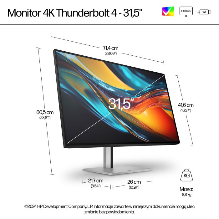 HP S7 PRO 732PK 4K 31.5 ZOLL/3840X2160 IPS 400CD 2000:1 5MS