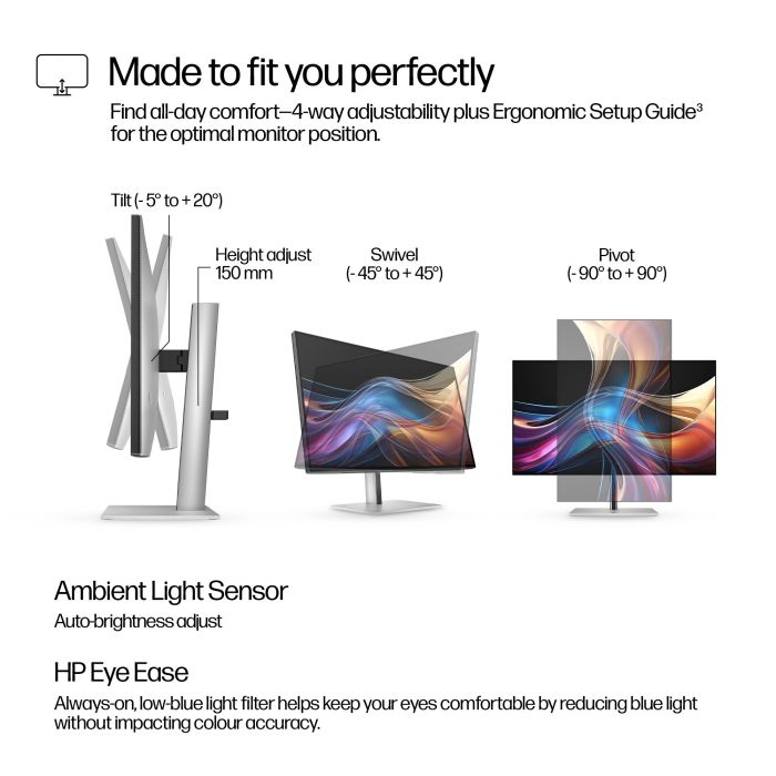 HP S7 Pro 727pq 2560x1440 IPS 5ms DP HDMI USB-C HAS 3/3/0