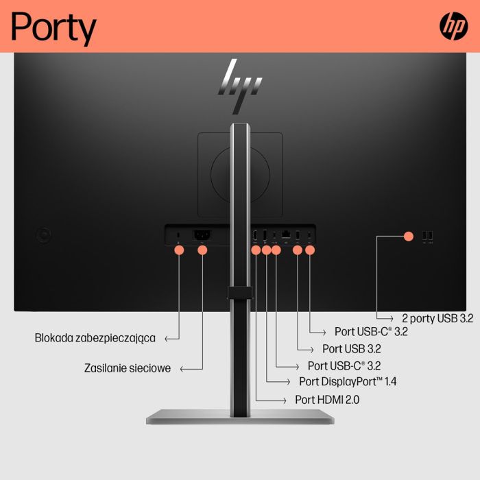 Monitor HP 31,5” E32k G5 4K (6N4D6AA)