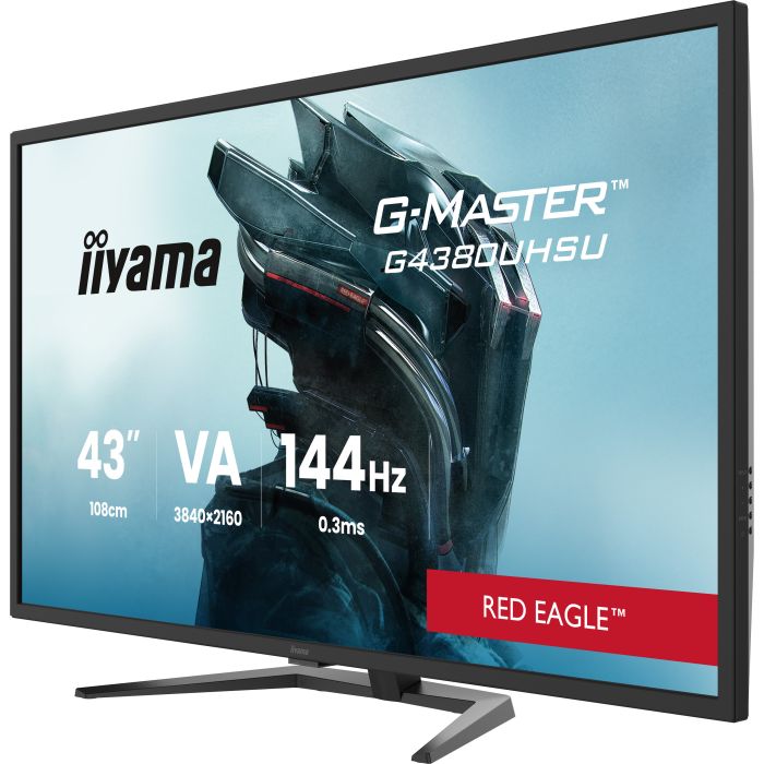 iiyama G-Master Red Eagle G4380UHSU-B2 43" VA-panel, Pro-Gaming, UHD 3840x2160 144Hz0.4ms, 550cdm², 2xHDMI 2.1, 2xDP