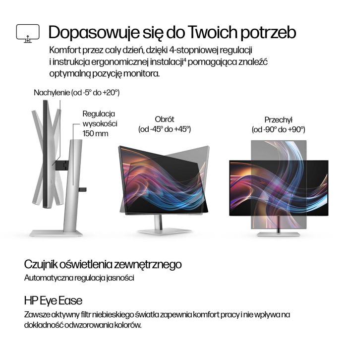 HP S7 PRO 727PK 27 ZOLL 4K 16:9/3840X2160 IPS 400CD 2000:1 USB-C