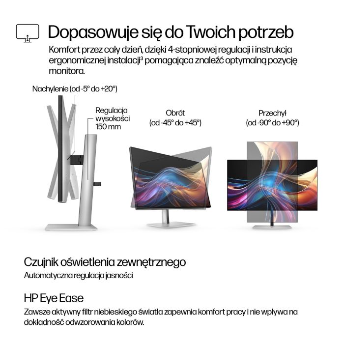 HP S7 Pro 727pq 2560x1440 IPS 5ms DP HDMI USB-C HAS 3/3/0