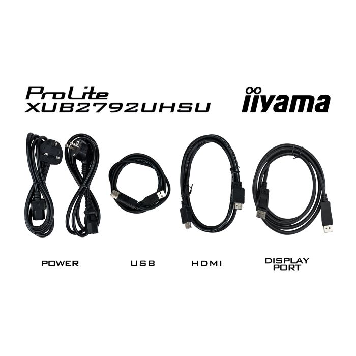 iiyama Monitor ProLite XUB2792UHSU-B6 27" IPS-panel, 3840x2160 UHD 60Hz4ms, 350cd/m², 15cmHeightAdj.Stand, HDMI, DP