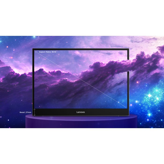 Lenovo L16 16"WUXGA IPS 300nits AG 60Hz USB-C Eclipse Black / Luna Grey
