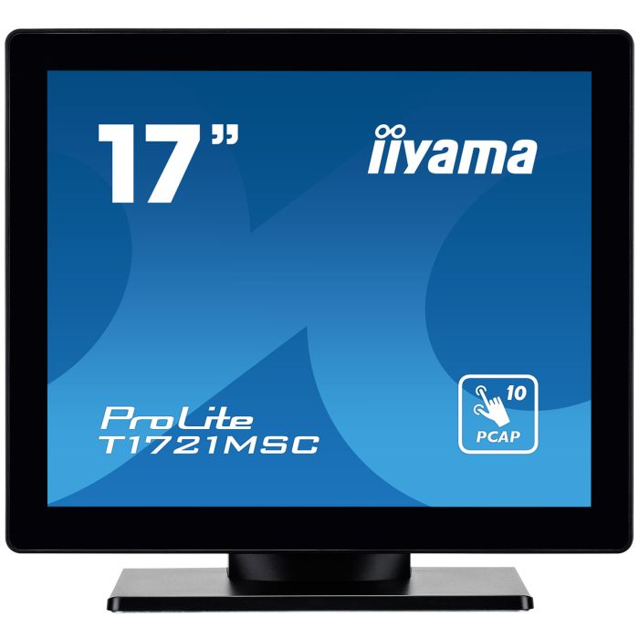 iiyama ProLite Touch Screen T1721MSC-B2 17" TN-panel, 1280x1024, 230cd/m², VGA, HDMI, Speakers, PCAP Bezel Free Front, 10P Touch
