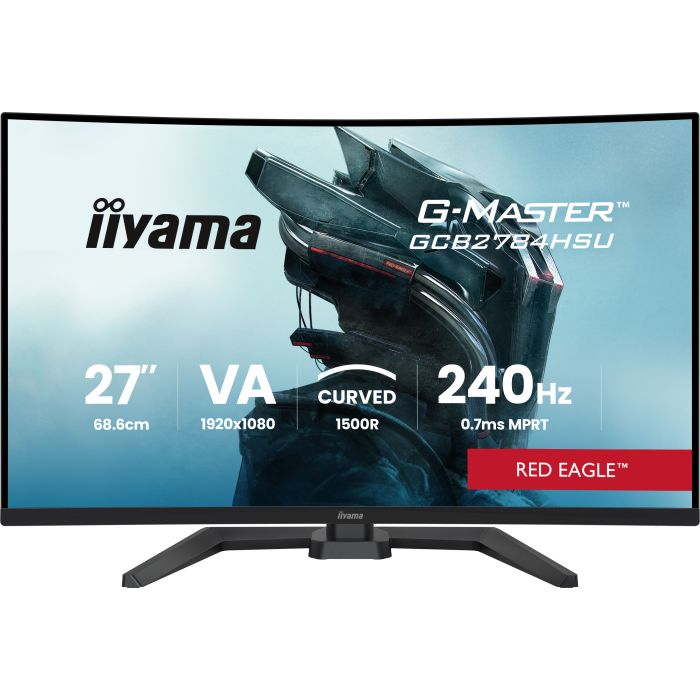 iiyama Red Eagle GCB2784HSU-B1 27" VA-panel, Curved Gaming 1500R, 1920x1080 165Hz1ms, 250cd/m², 2xHDMI, DP, FreeSync Premium