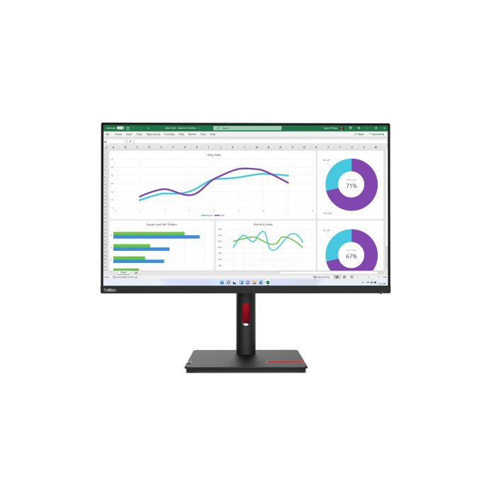 Lenovo Monitor ThinkVision T32h-30 31,5" IPS QHD AG 4ms 350cd 1000:1 60Hz Dock Tilt Swivel Lift Pivot