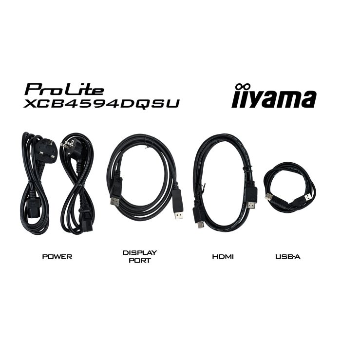 iiyama Monitor ProLite XCB4594DQSU-B1 44,5" UW Curved VA-panel, DQHD 5120x1440 75Hz2ms, 450cd/m², 2xHDMI, 2xDP