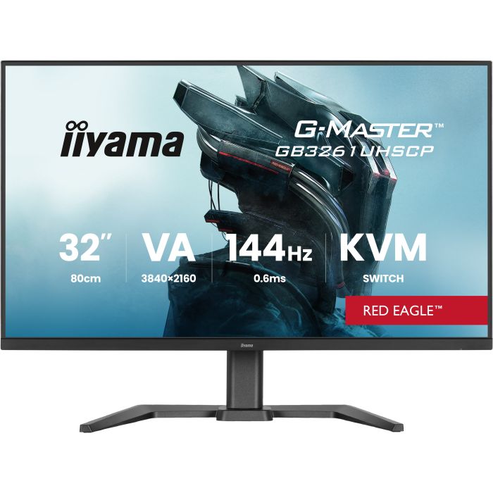 iiyama G-Master Red Eagle GB3261UHSCP-B1 32" VA Gaming, 3840x2160 144Hz0.6ms, 400cd/m², 2xHDMI 2.1, DP, FreeSync Premium