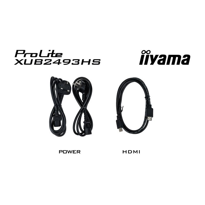 iiyama ProLite XUB2493HS-B6 A 24" IPS-panel LED,1920x1080 ,100Hz, 0.5ms, HDMI, DP, Flicker-Free, FreeSync