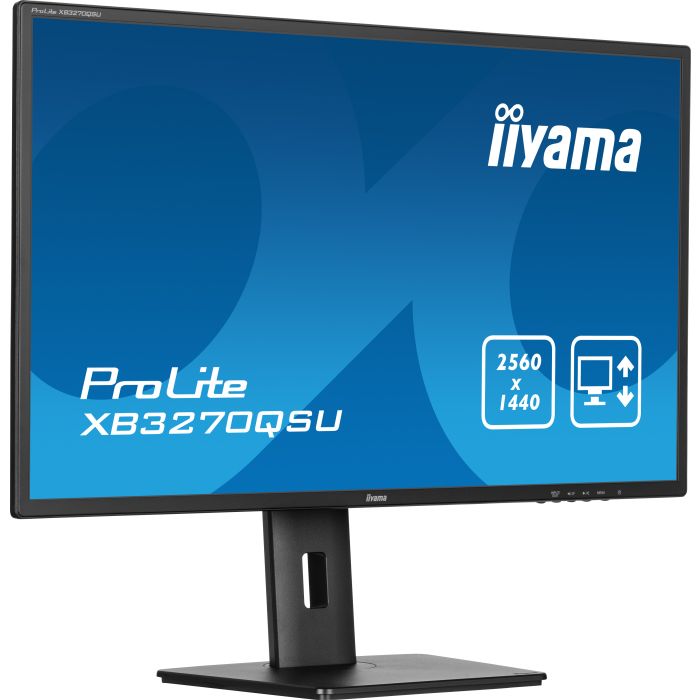 iiyama Monitor ProLite XB3270QSU-B1 32" IPS-panel, 2560x1440 100Hz3ms, 250cd/m², 15cmHeightAdj.Stand, 2xHDMI, DP