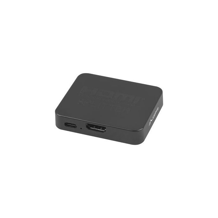 LANBERG SPLITTER VIDEO HDMI->2X HDMI 4K + PORT USB-C CZARNY