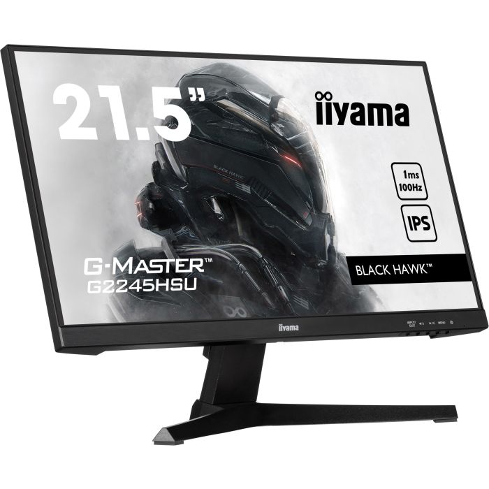 iiyama G-Master Black Hawk G2245HSU-B2 21,5" IPS Gaming, 1920x1080 100Hz1ms, 300cd/m², HDMI, DP, Adaptive Sync