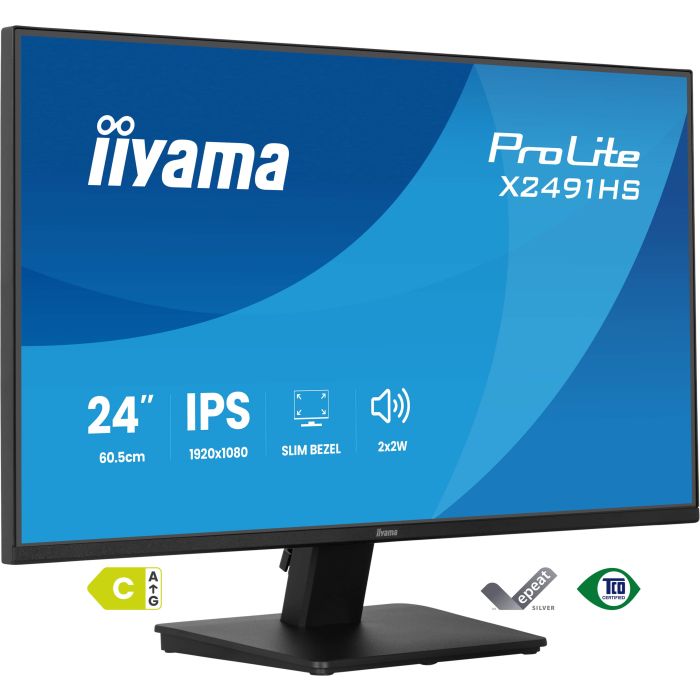 iiyama Monitor ProLite X2491HS-B1 24" IPS-panel, 1920x1080 120Hz1ms, 350cd/m², HDMI, DP