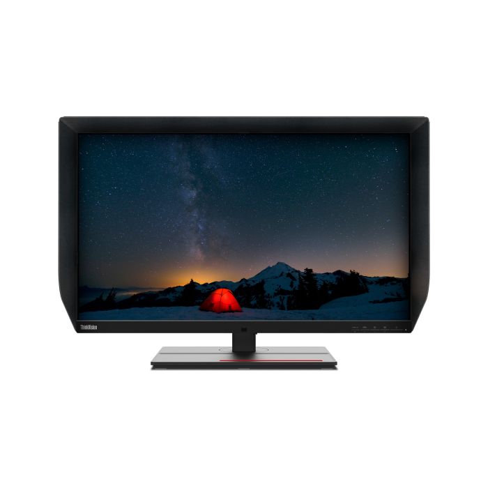 Lenovo Monitor ThinkVision P27u-20 27" IPS 4K AG 6ms 400cd 1000:1 60Hz Dock Speakers Tilt Swivel Lift Pivot