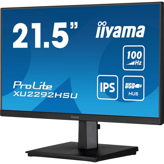 iiyama ProLite XU2292HSU-B6 22" IPS-panel LED, 1920X1080, 100Hz, 0.4ms, HDMI, DP, USB Hub, Flicker-Free