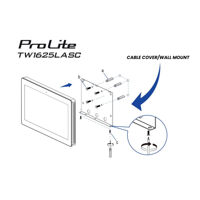iiyama ProLite Touch Screen TW1625LASC-B3PNR 15,6" IPS, 1920x1080, 390cd/m², 24/7, Mic, Camera 5MP, NFC, RFID, POE, iiSignage2, VESA 75x75