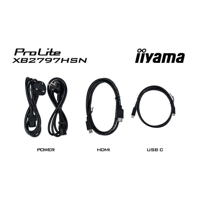 iiyama Monitor ProLite XB2797HSN-B1 27" IPS-panel, 1920x1080 100Hz1ms, 350cd/m², USB-C Dock, 15cmHeightAdj.StandHDMI, DP