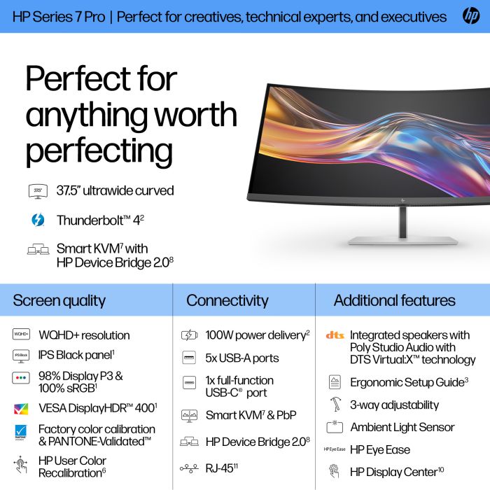HP S7 PRO 738PU 37.5 ZOLL 21:9/3840X1600 IPS 400CD 2000:1 5MS
