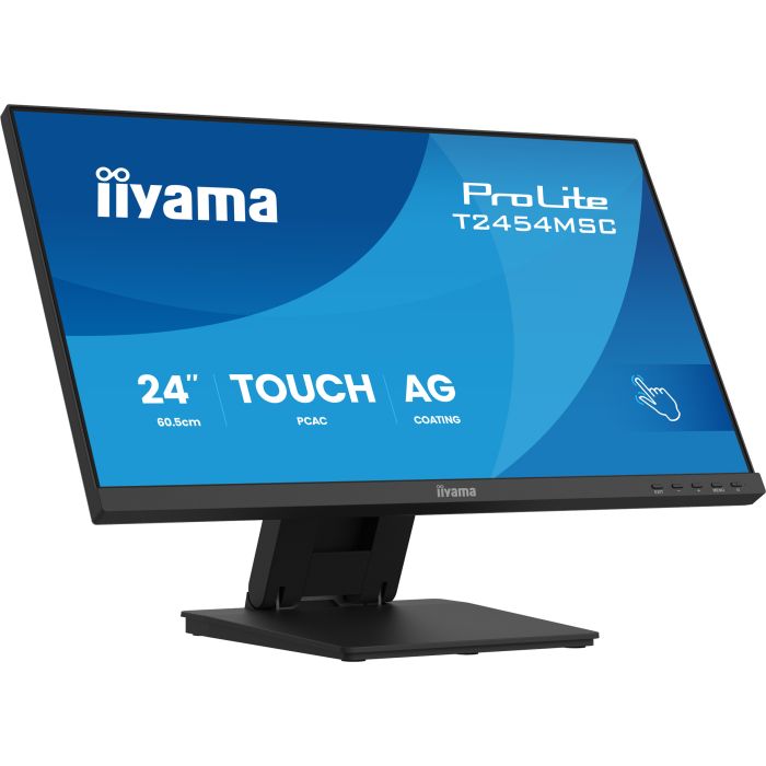 iiyama ProLite Touch Screen T2454MSC-B3AG 24" IPS FHD, 1920x1080, 300cd/m², HDMI, DP, Speakers, Double Hinge stand, 10P Touch, Anti Glare