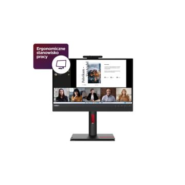 Lenovo Monitor ThinkVision 21.5" TIO22 Gen5 Touch 16:9 Panel IPS 1920 x 1080 Lift Camera & Speakers VGA DP HDMI