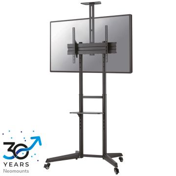 Neomounts Mobile Floor Stand incl. AV- and cam shelf (height adjustable: 128,5-145 cm)