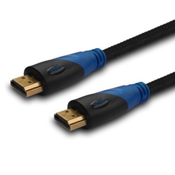 Kabel SAVIO cl-02 (HDMI M - HDMI M; 1,5m; kolor czarny)