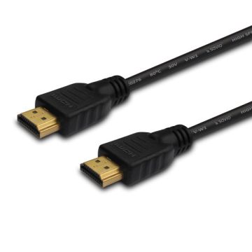 Kabel SAVIO cl-05 (HDMI M - HDMI M; 2m; kolor czarny)