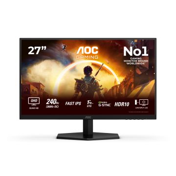 AOC GAMING Q27G42ZE - 27 ZOLL Q/MONITOR 240 HZ 1 MS G-SYNC COMP.