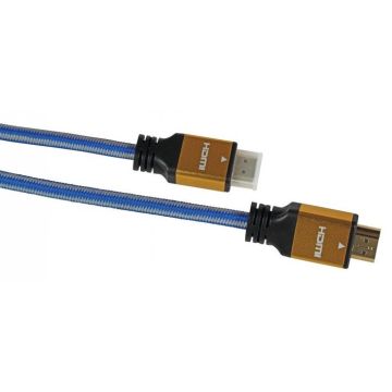 Kabel IBOX HD04 ULTRAHD 4K 1,5M V2.0 ITVFHD04 (HDMI M - HDMI M; 1,5m; kolor niebieski)