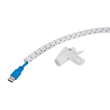 Neomounts Spiral Cable Wrap, ø15 mm., multiple cables, white