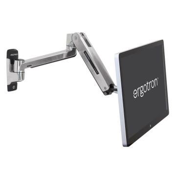 Ergotron LX HD Sit-Stand Wall Mount Arm - uchwyt ścienny do monitora (polerowane aluminium)